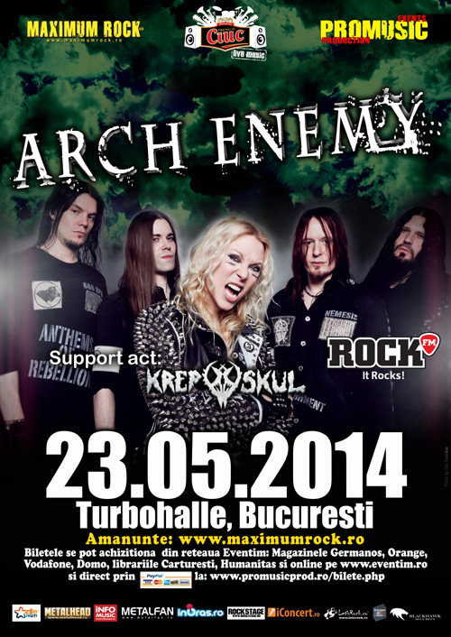 Afla primii castigatori ai pass-urilor meet & greet la Arch Enemy
